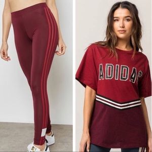 Adidas Adibreak Oversized Top Sz S Leggings Sz Med